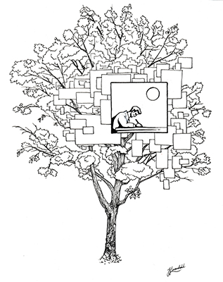 Drawing On Tree